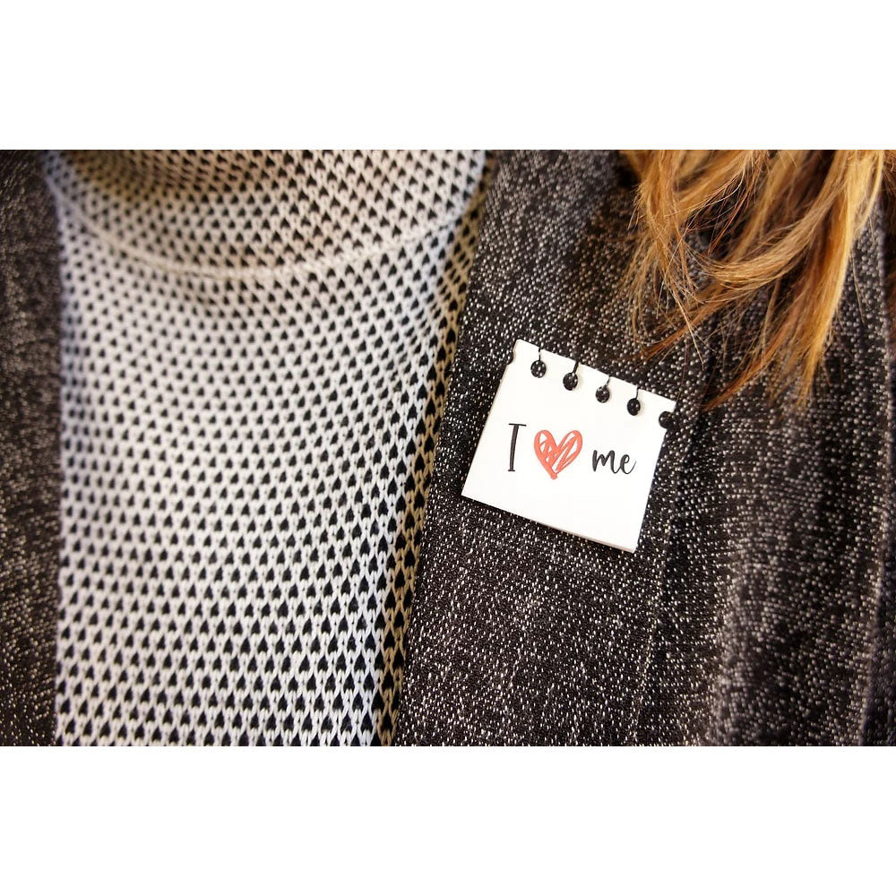 I Love Me Brooch by Laliblue