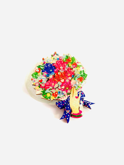 Bouquet of Flowers Brooch by Rosie Rose Parker