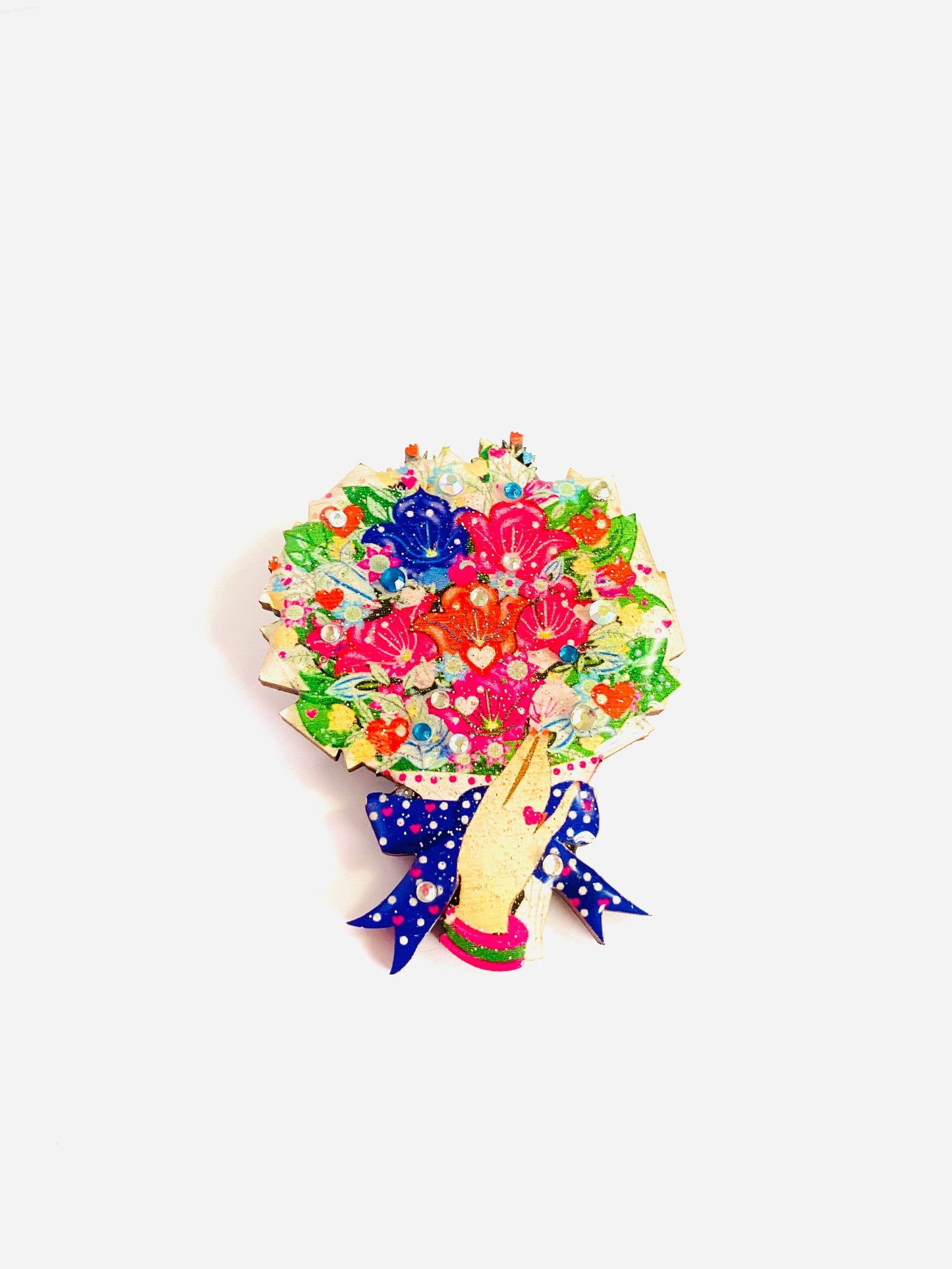 Bouquet of Flowers Brooch by Rosie Rose Parker