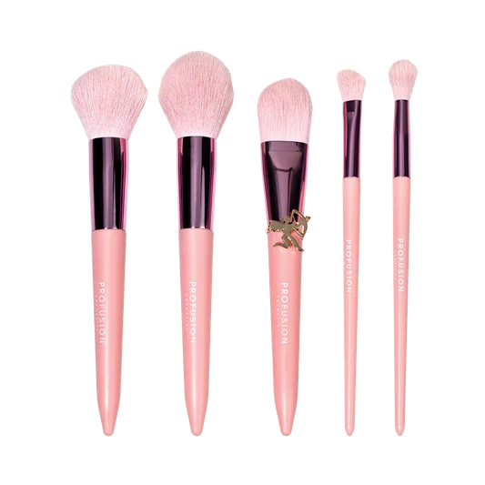 Dear Cupid - Struck By Love 5 PC Face & Eye Brush Set