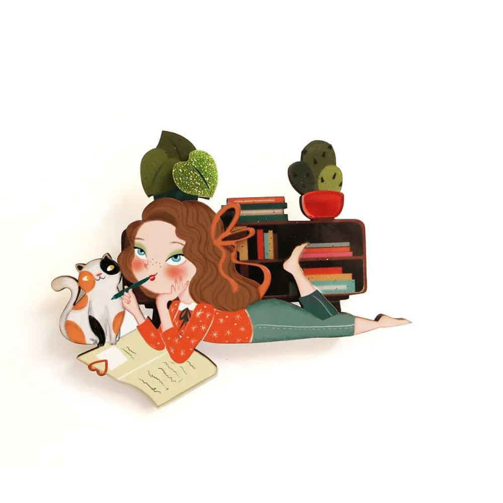 Dear diary brooch by Laliblue