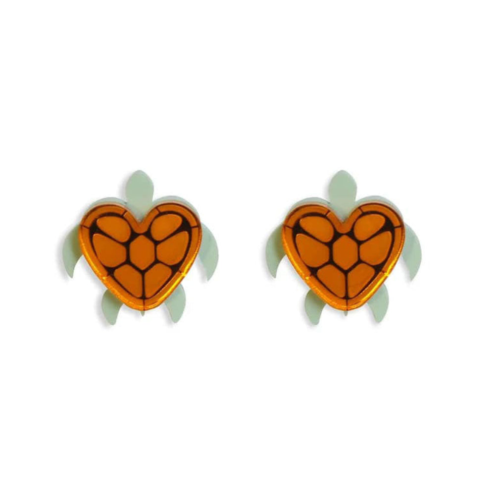 Heart Turtle Earrings by Laliblue