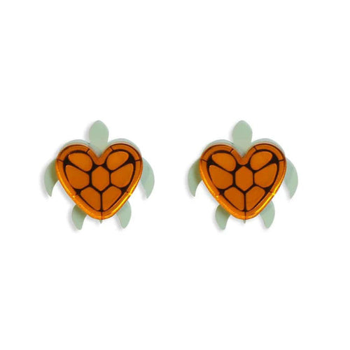 Heart Turtle Earrings by Laliblue