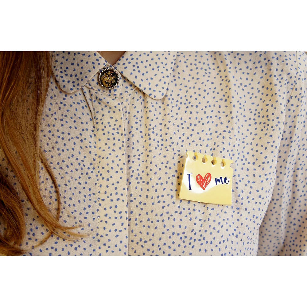 I Love Me Brooch by Laliblue