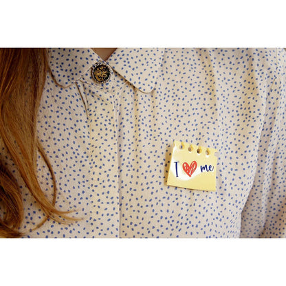 I Love Me Brooch by Laliblue