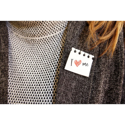 I Love Me Brooch by Laliblue