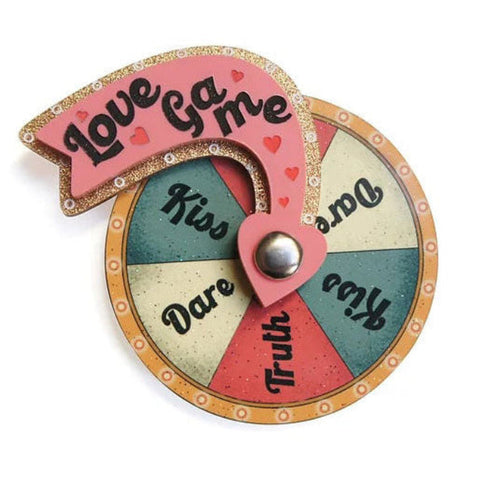 Love Game Brooch by Laliblue