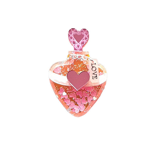 Precious Heart Potion Brooch by Cherryloco